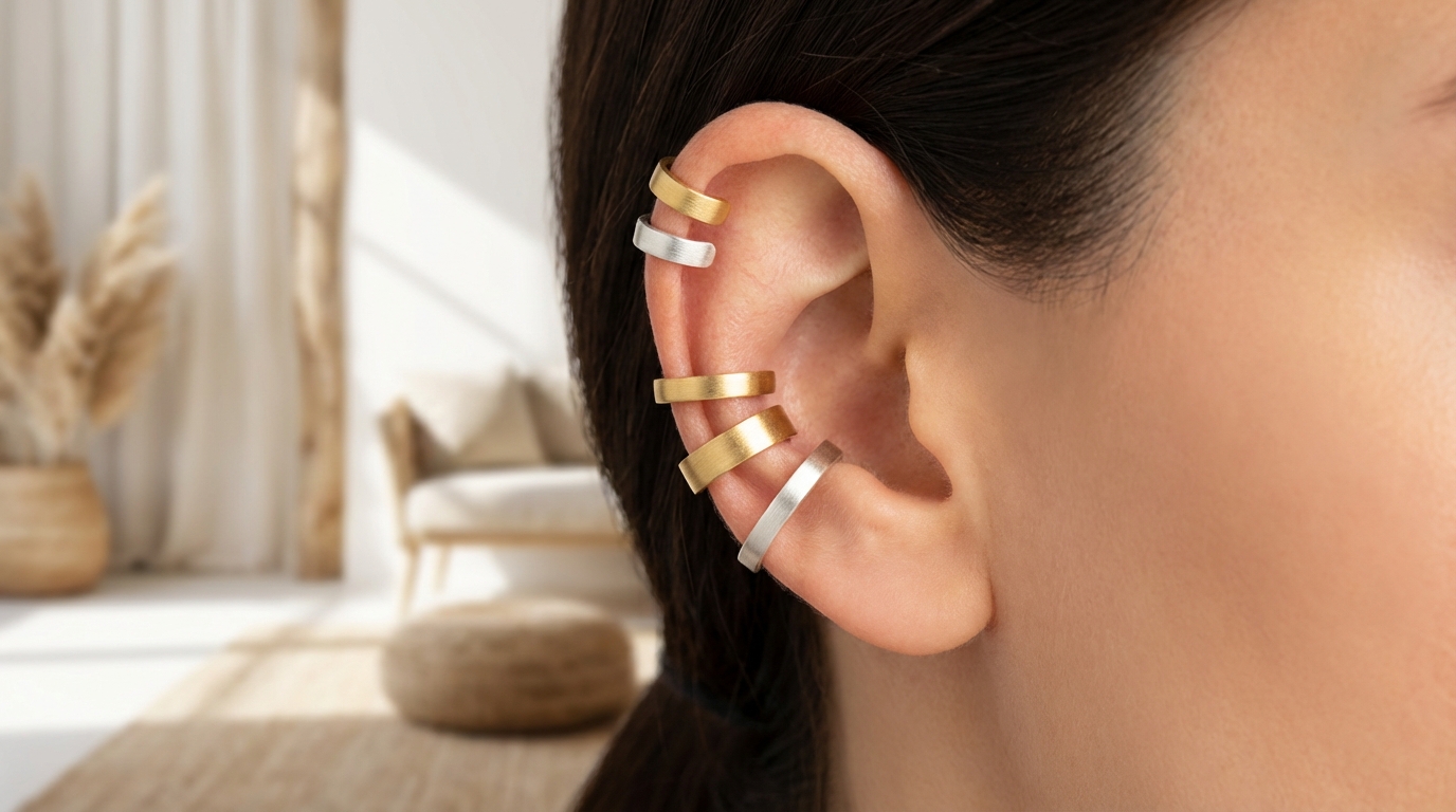 minimalist ear cuffs no piercing required